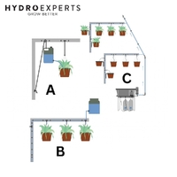 AutoPot Square Pot - Hanging Basket | Smart Valve | Hanging Chain