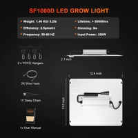 Spider Farmer LED Grow Light SF1000D - 100W | 2.5umo/J | Non-Dimmable