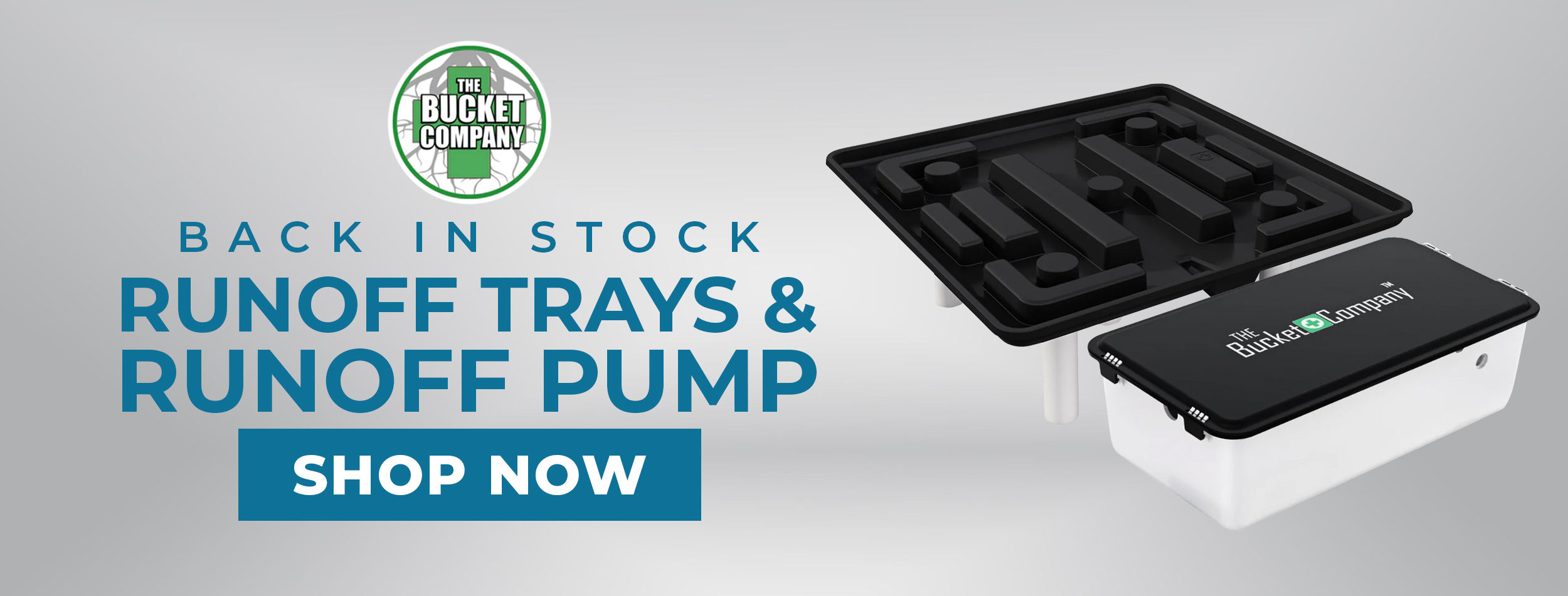 Runoff Trays & Pump - Back in Stock
