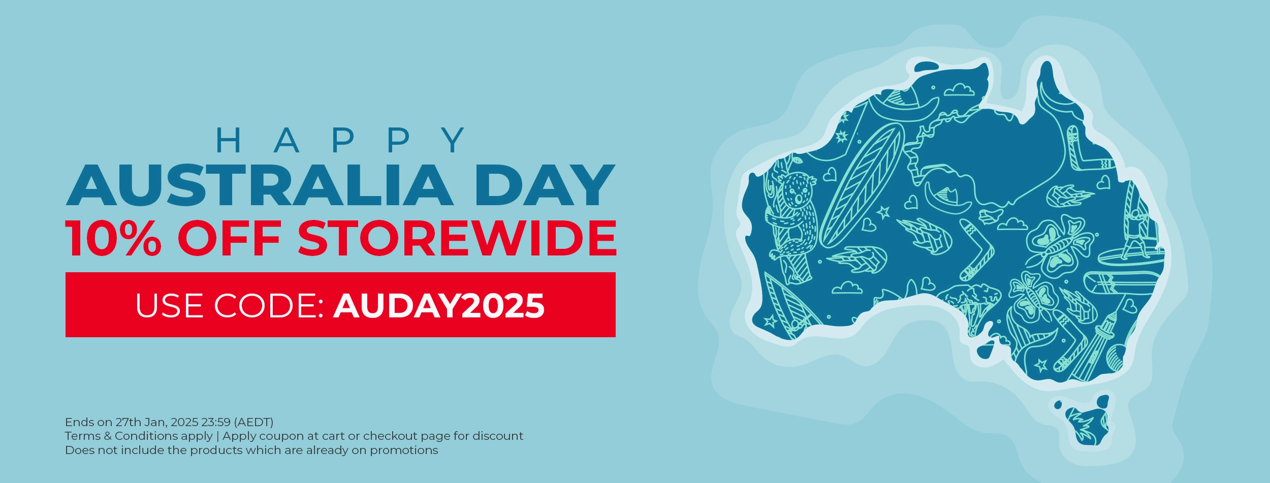 Happy Australia Day 2025 - 10% Off Storewide