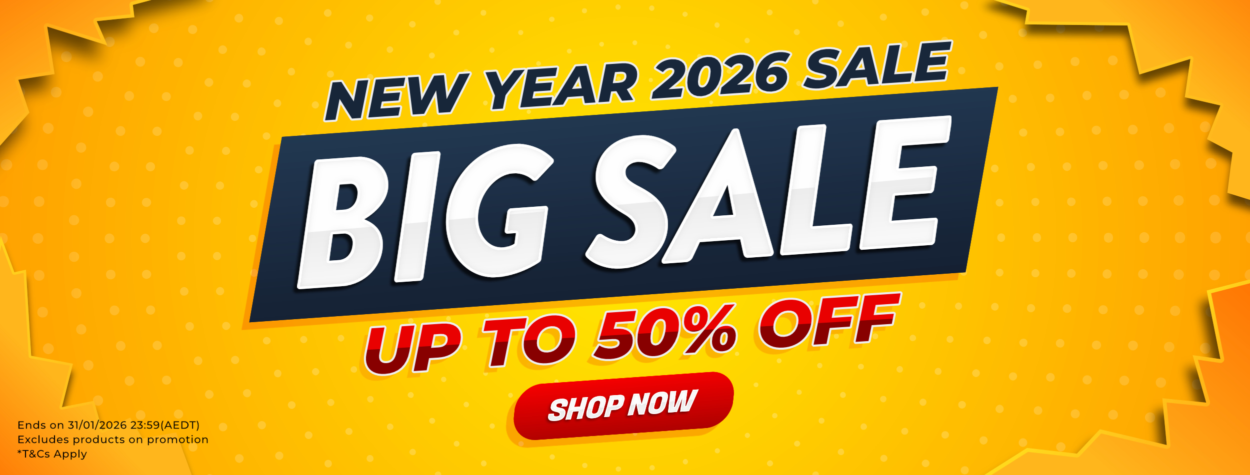 New Year 2026 Sale - Up To 50% Off