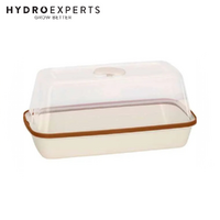 Romberg Boqube M Growing Tray Box - Cream-Copper | 37CM x 19CM x 6CM | Propagation | Cuttings