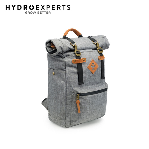 Revelry The Drifter Smell Proof Rolltop Backpack 23L - Crosshatch Grey